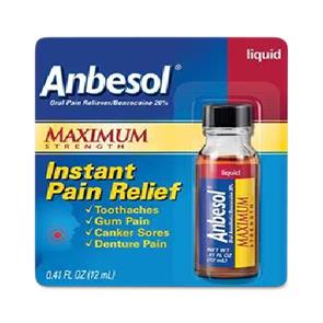 Anbesol Benzocaine Oral Pain Reliever - BeHope