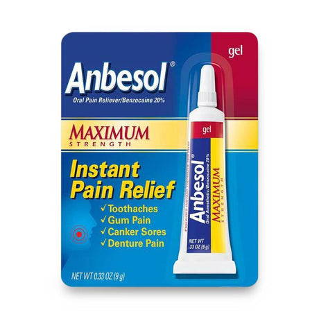 Anbesol Benzocaine Oral Pain Reliever