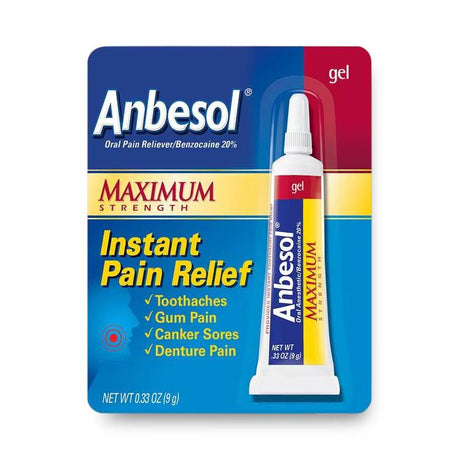 Anbesol Benzocaine Oral Pain Reliever
