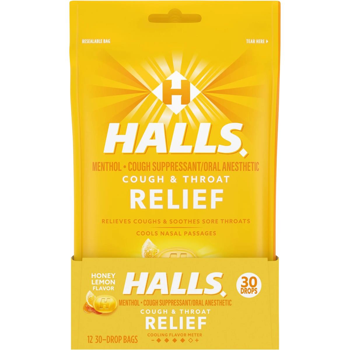Halls Relief Cough + Sore Throat Drops