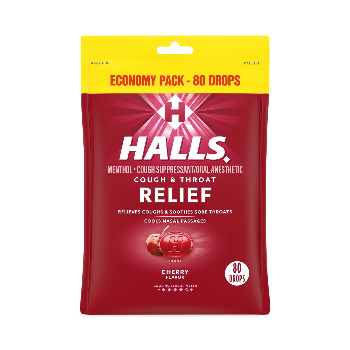 Halls Relief Cough + Sore Throat Drops