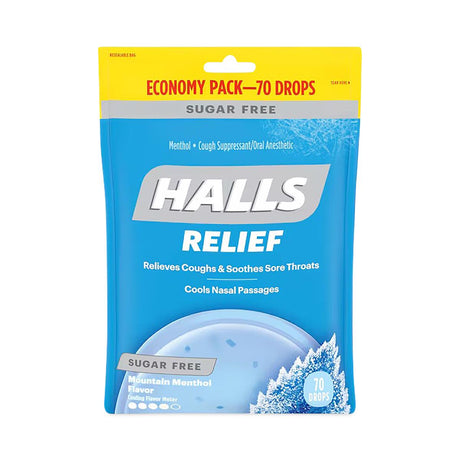 Halls Relief Cough + Sore Throat Drops