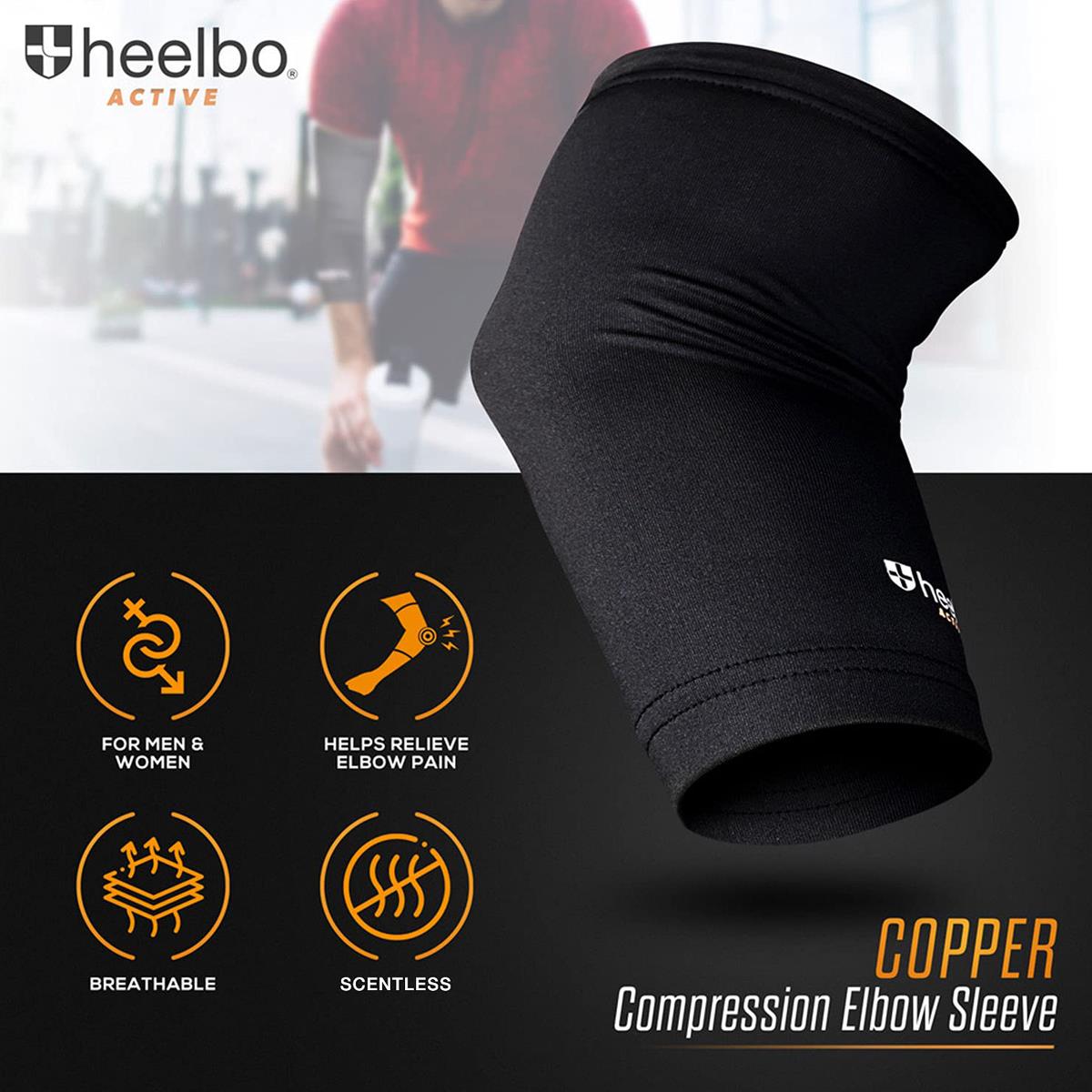 Heelbo Cooper Elbow Compression Sleeves