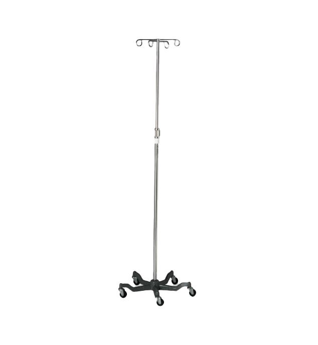 Medline Aluminum Five Leg IV Pole