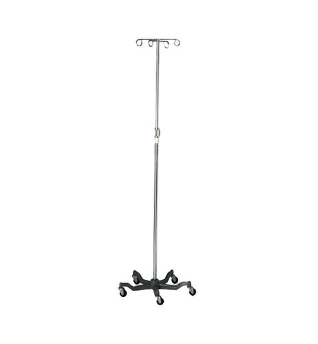 Medline Aluminum Five Leg IV Pole