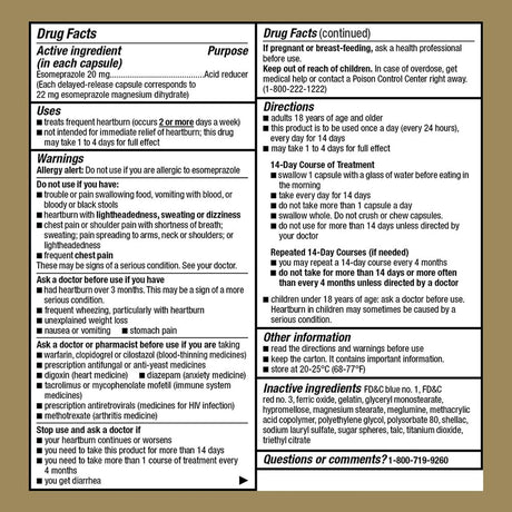 Perrigo Esomeprazole Magnesium Dr Capsules - BeHope