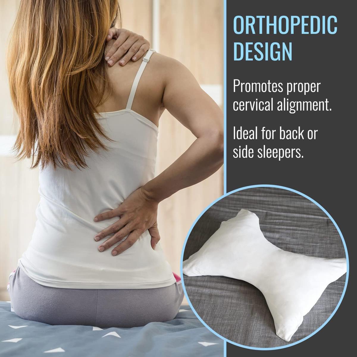 DMI Contoured Hourglass Shaped Neck Pillow