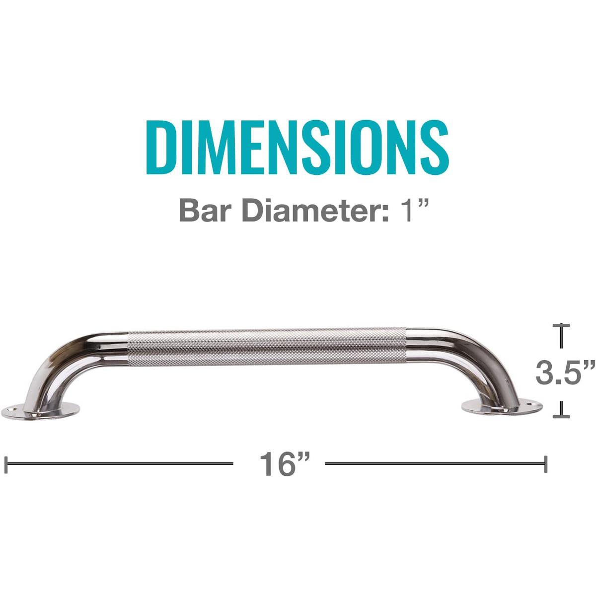 Steel Grab Bars for Bath and Shower Safety