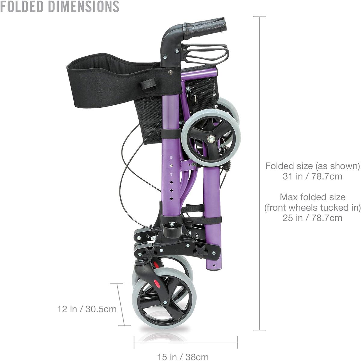 Gateway Aluminum Medical Rollator Walker - BeHope