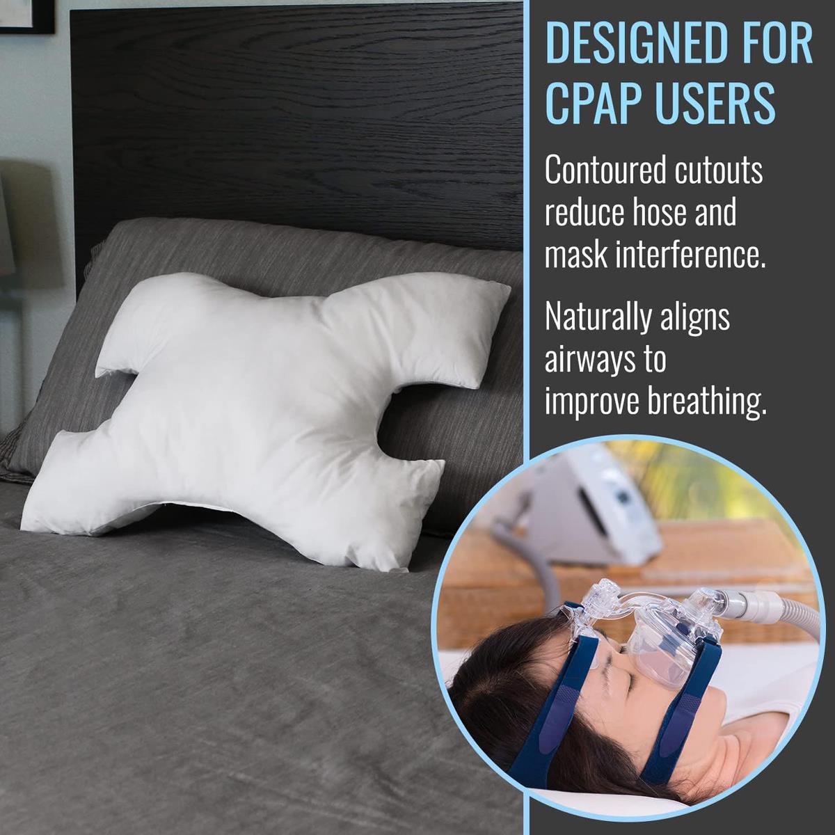 Dmi Cpap Fiber Filled Sleep Aid Pillows - BeHope