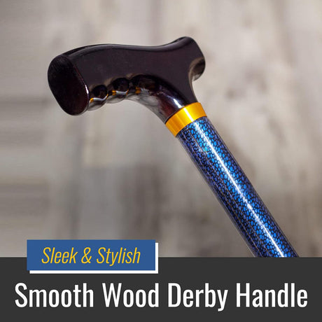 Dmi Wood Derby-top Lightweight Adjustable Canes - BeHope