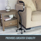 HealthSmart Sit-to-Stand Quad Cane