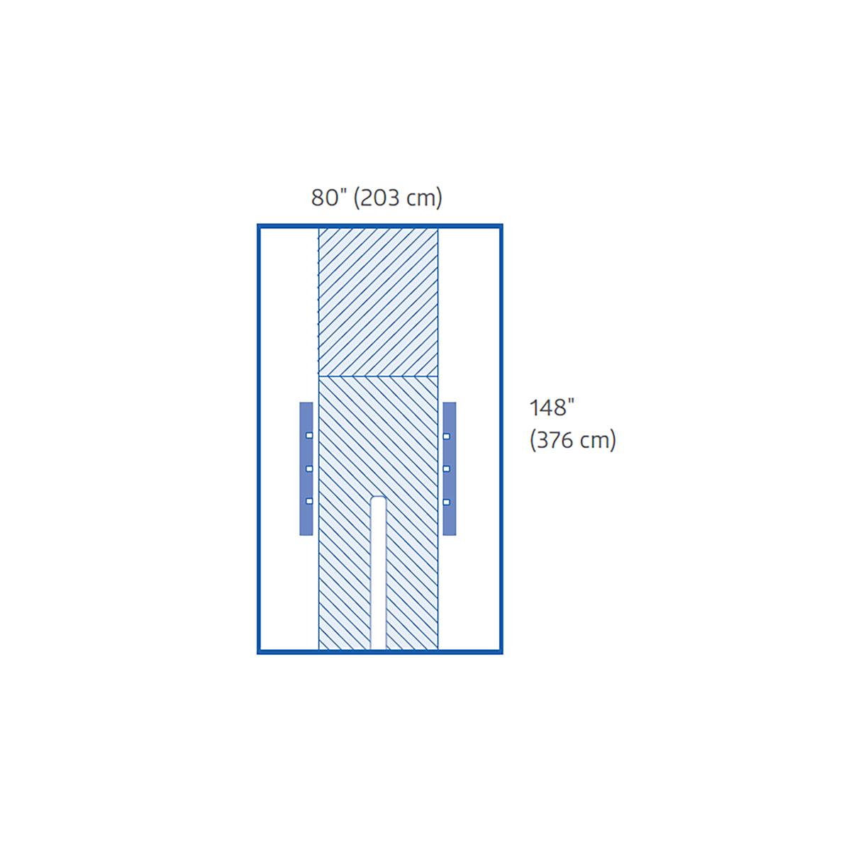 Sterile Cardiovascular Split Surgical Drape - BeHope