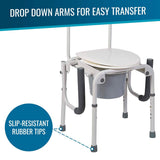 DMI Drop-Arm Steel Commodes