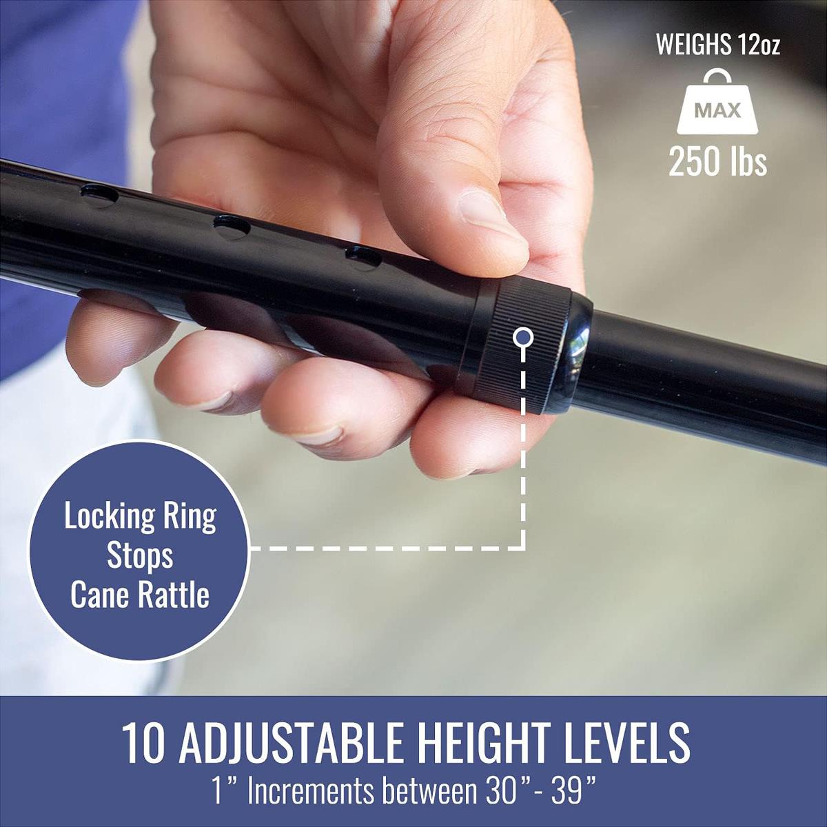Dmi Lightweight Adjustable Canes - BeHope