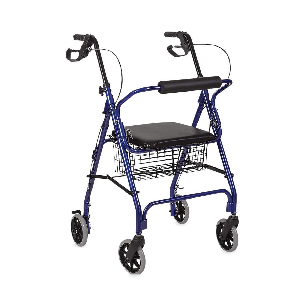 HealthSmart Folding Aluminum Rollator Walkers
