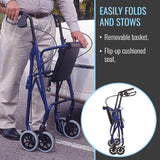 HealthSmart Folding Aluminum Rollator Walkers