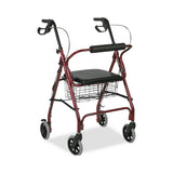 HealthSmart Folding Aluminum Rollator Walkers
