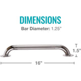 Institutional Knurled Grab Bars - BeHope
