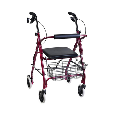 HealthSmart Folding Aluminum Rollator Walkers