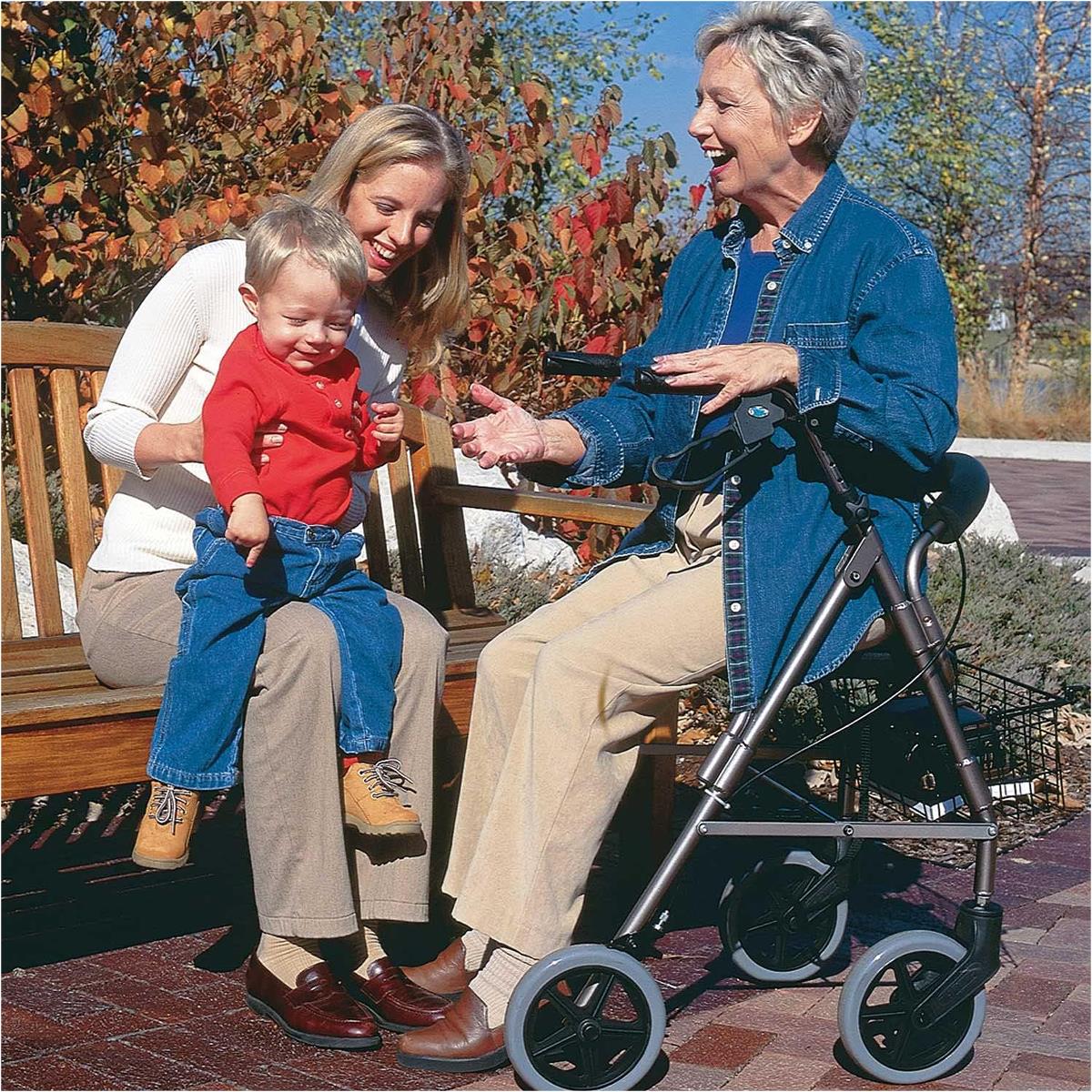 Lightweight Extra-Wide Heavy-Duty Aluminum Rollators