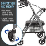HealthSmart Ultra Lightweight Hemi Aluminum Rollators