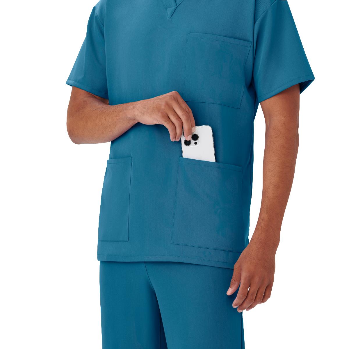Henderson AVE Unisex 3-Pocket Scrub Tops with Shoulder Loop (Style 4615)