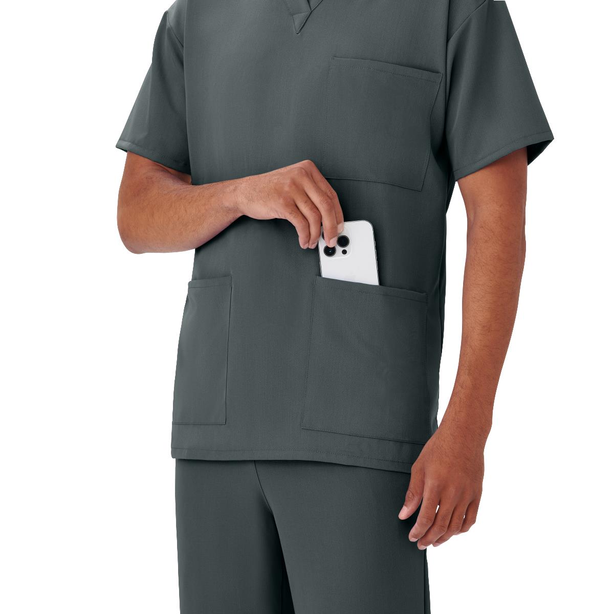 Henderson AVE Unisex 3-Pocket Scrub Tops with Shoulder Loop (Style 4615)
