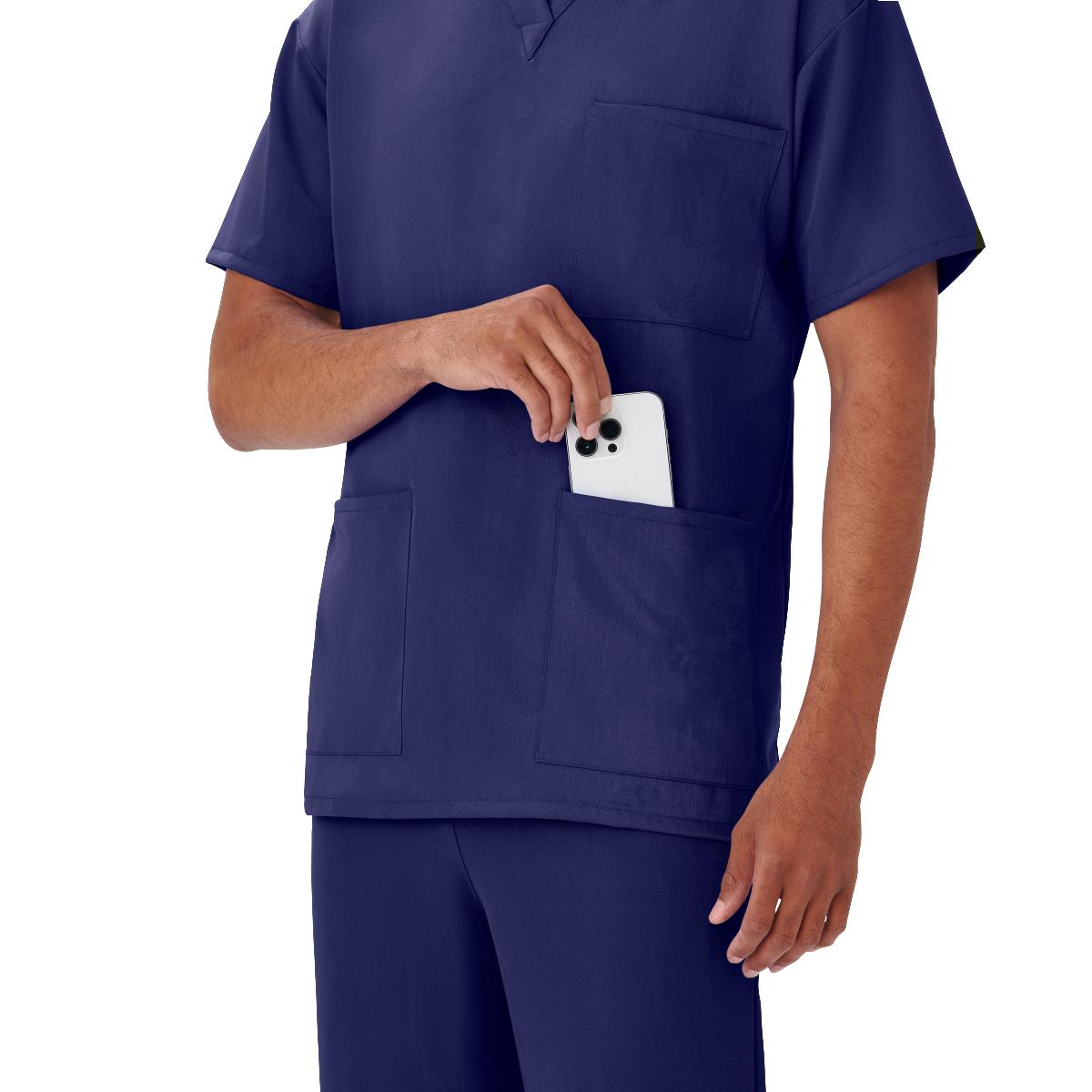 Henderson AVE Unisex 3-Pocket Scrub Tops with Shoulder Loop (Style 4615)
