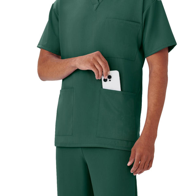 Henderson Ave Unisex 3-pocket Scrub Tops With Shoulder Loop (style 4615) - BeHope