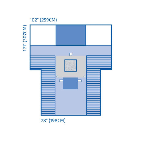 Cesarean Section Surgical Drape With Pouch And Fenestration - BeHope
