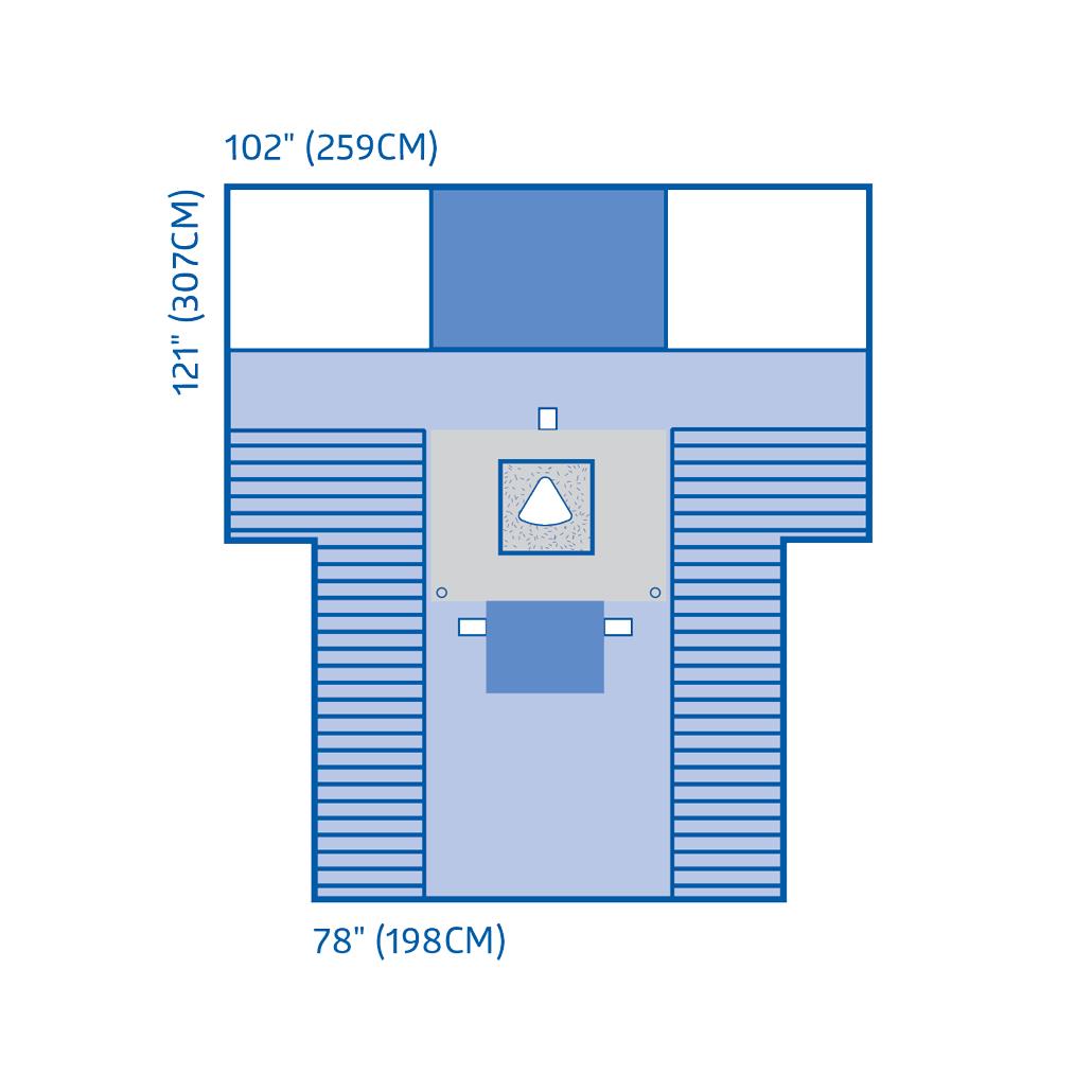 Cesarean Section Surgical Drape with Pouch and Fenestration