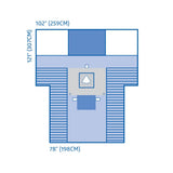Cesarean Section Surgical Drape with Pouch and Fenestration