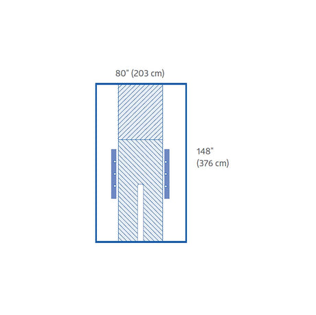 Sterile Cardiovascular Split Surgical Drape