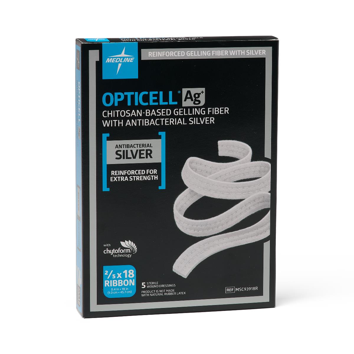 Silver Gelling Fiber Dressing Opticell Ag+ Square Sterile - Behope
