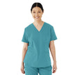 Lexington AVE Women's V-Neck Scrub Tops with 3 Pockets - BeHope