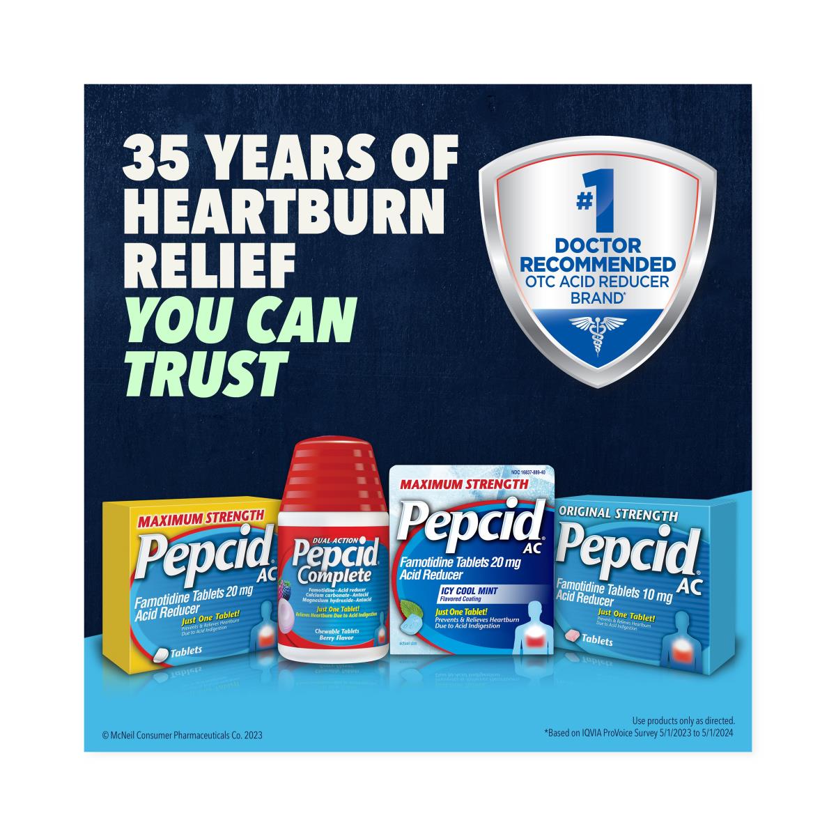 Pepcid Complete Antacid + Acid Reducer Chewable Tablets - BeHope