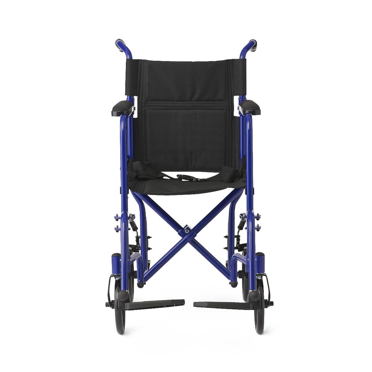 Medline Basic Aluminum Transport Chair with 8" Wheels