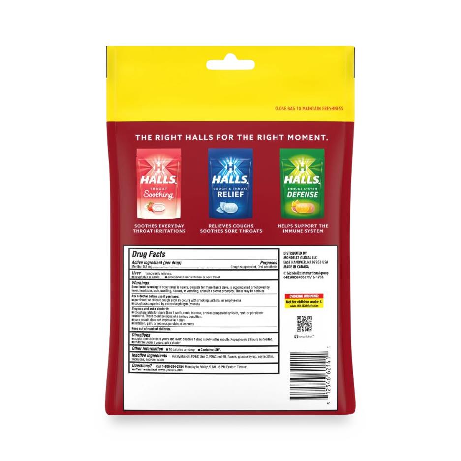 Halls Relief Cough + Sore Throat Drops