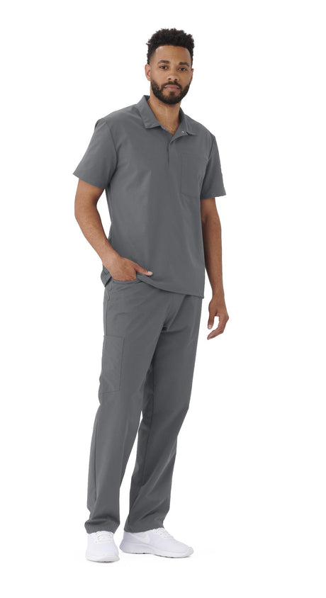 EverWear Men's 1-Pocket Polo Shirts with Snap Placket
