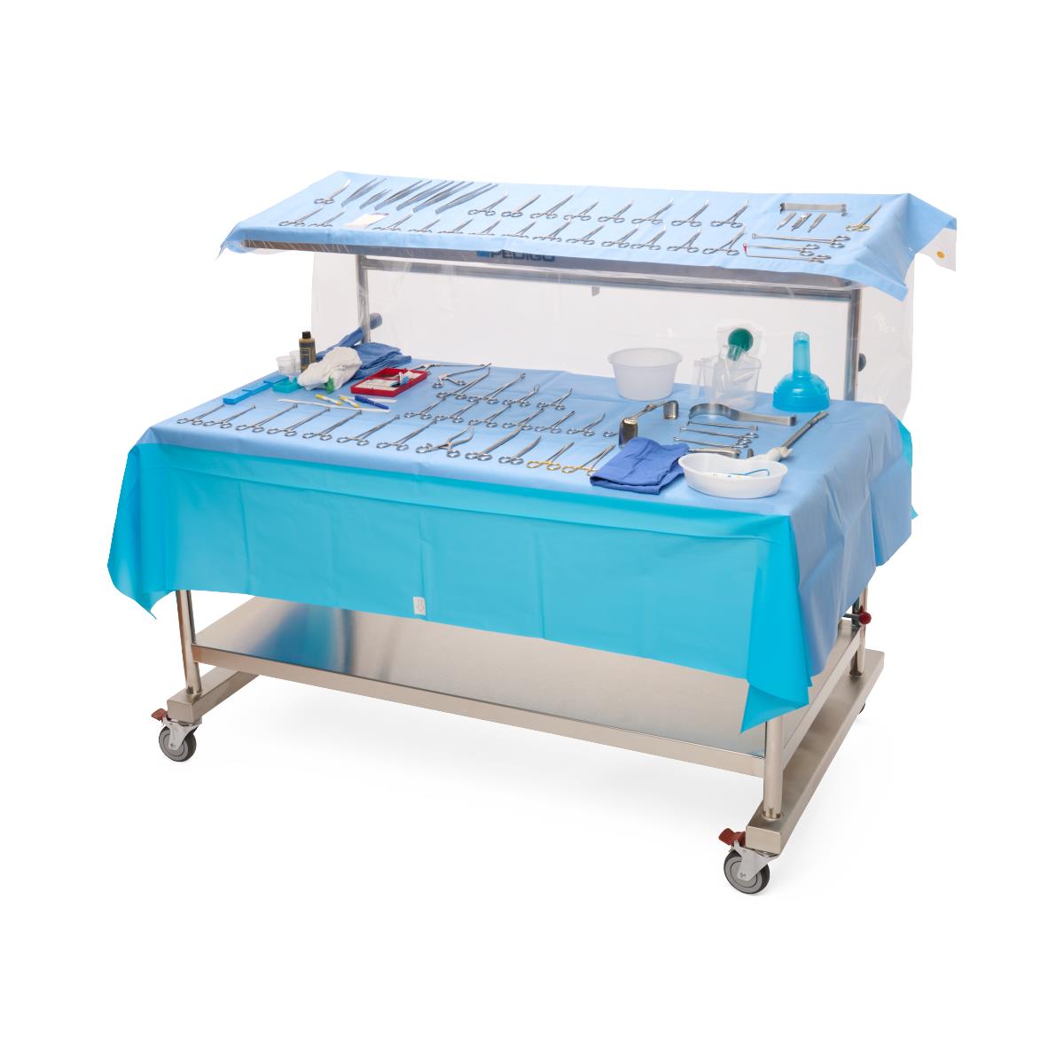 Medline Heavy-Duty 2-Tier Back Table Cover