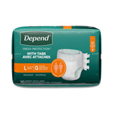 Depend Disposable Adult Incontinence Protection Briefs