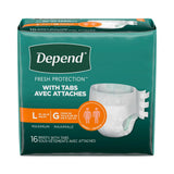 Depend Disposable Adult Incontinence Protection Briefs