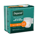 Depend Disposable Adult Incontinence Protection Briefs