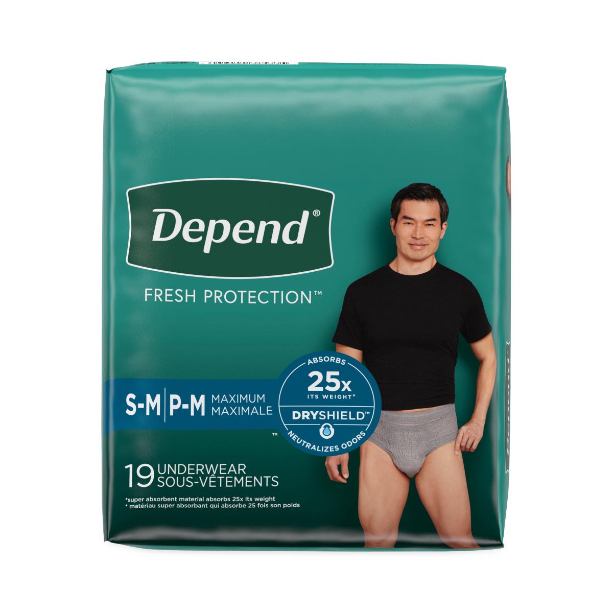Depend Fit-flex Maximum Absorbency Men's Underwear - BeHope