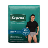 Depend Fit-flex Maximum Absorbency Men's Underwear - BeHope
