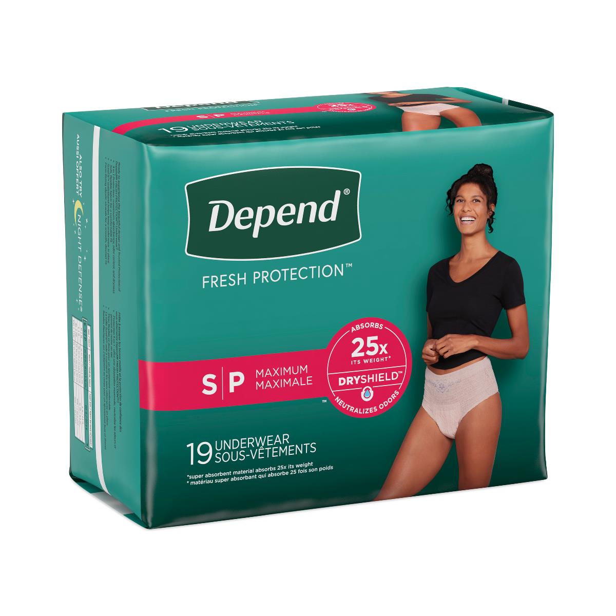 Depend Fresh Protection Incontinence Underwear For Women - BeHope