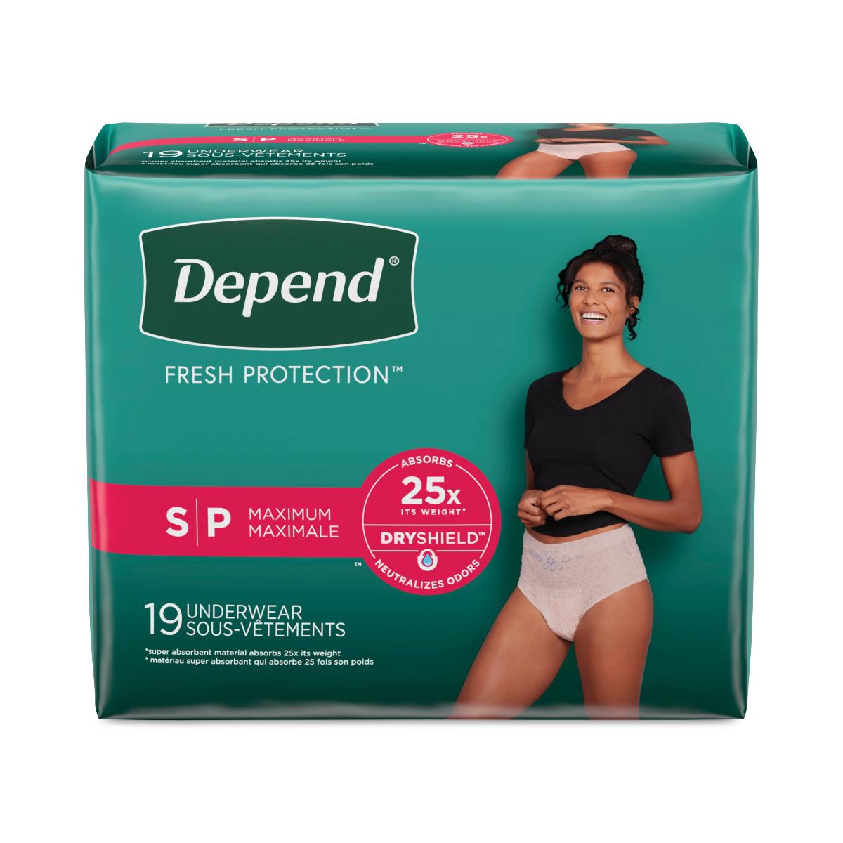 Depend Fresh Protection Incontinence Underwear For Women - BeHope