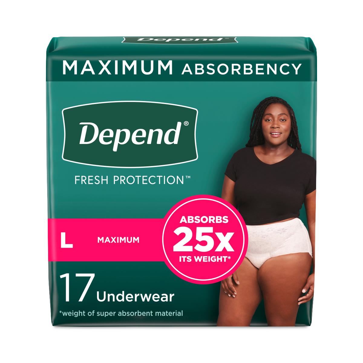 Depend Fresh Protection Incontinence Underwear For Women - BeHope
