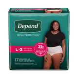 Depend Fresh Protection Incontinence Underwear For Women - BeHope